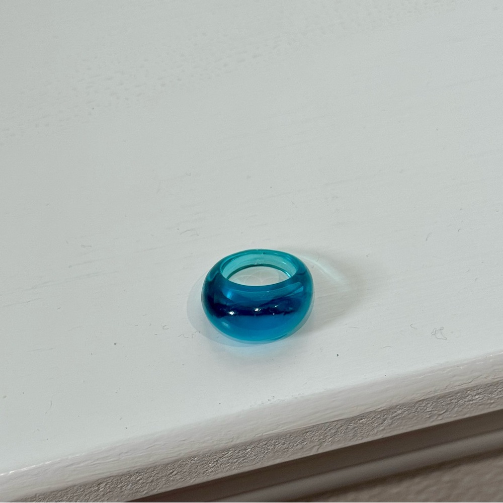 Blue Resin Ring